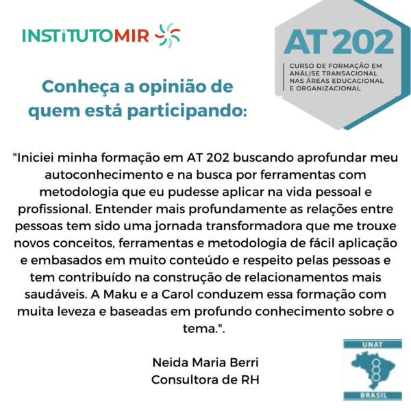 AT 202 - Curso de Formação em Análise Transacional na área Organizacional ou Educacional - Image 13